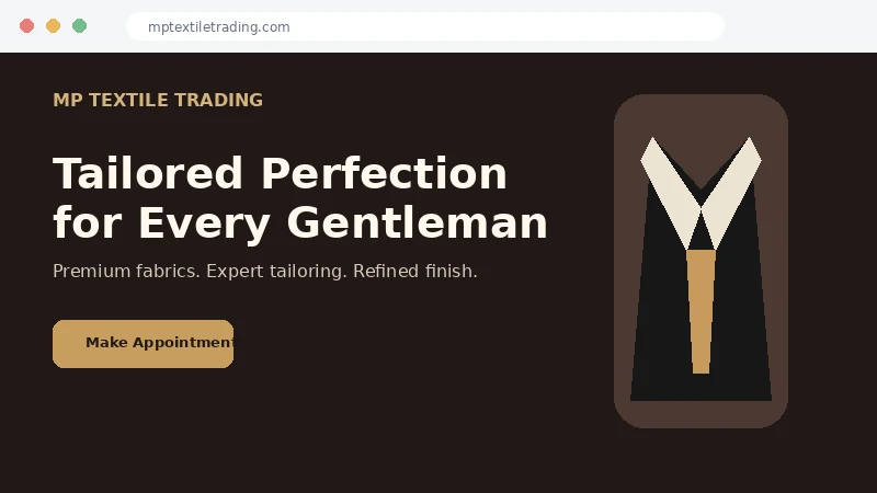 Website preview thumbnail for MP Textile Trading