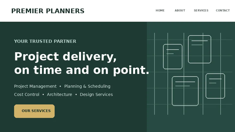 Website preview thumbnail for Premier Planners