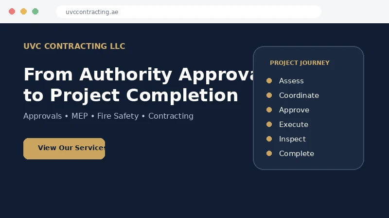 Website preview thumbnail for UVC Contracting